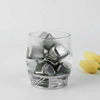 Hot Sale Food Grade 304 Stainless Steel Whiskey Wine   Reusable Ice Cube For Drink