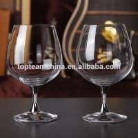 high quality wedding brand crystal goblet with glod crystal stem flute wine glass